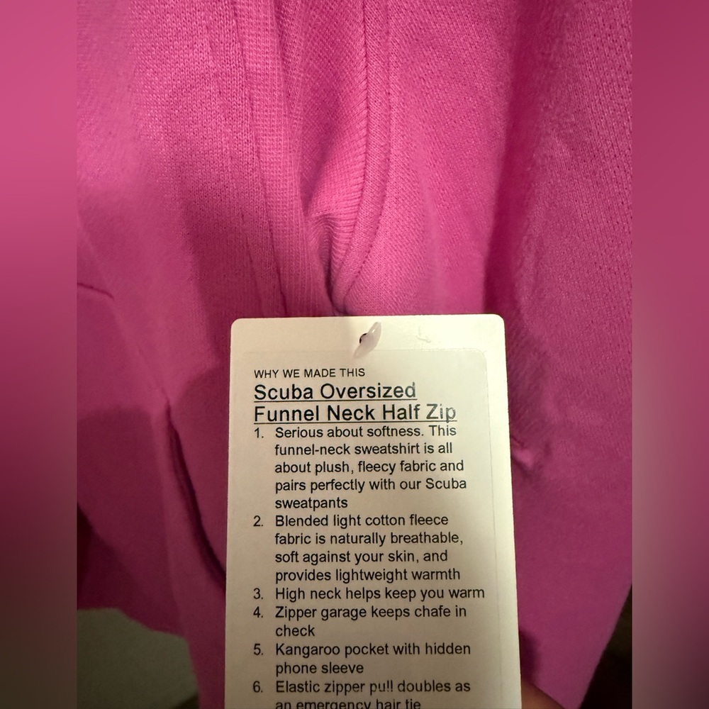Lululemon scuba oversized funnel neck half zip new with tags size m/l women’s! - Picture 2 of 5